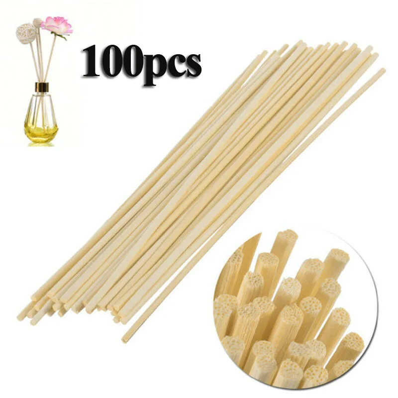 

brand new and high quality 100Pcs Perfume Oil Fragrance Diffuser Fireless Natural Plant Reed Sticks 3*280mm