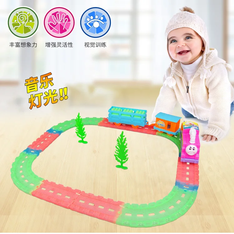 

Flexible Camera Track Car Children DIY Assembled Electric Speed Track Train Educational Toy CHILDREN'S Toy