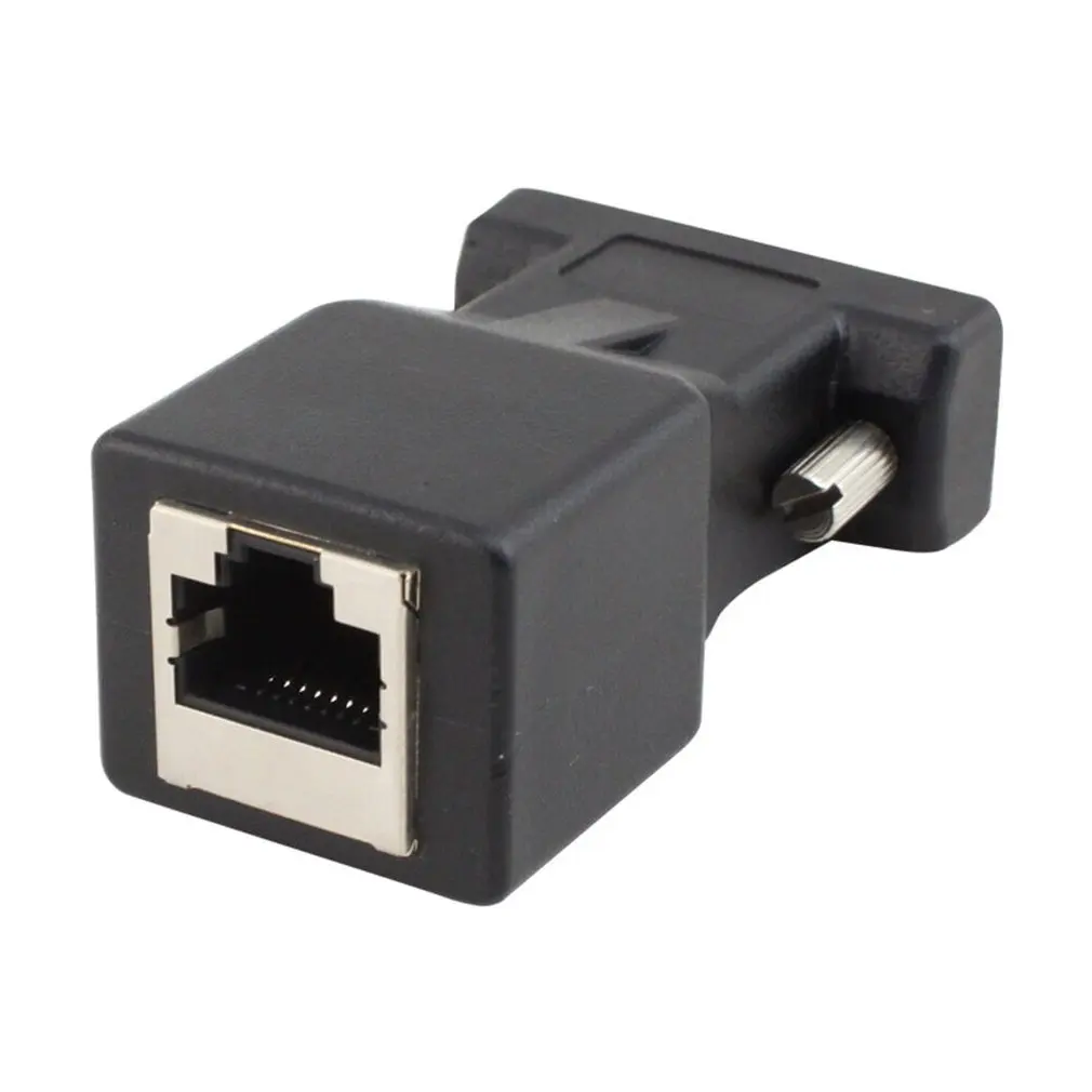 Практичный Ethernet VGA Male Female To RJ45 15 Pin сетевой адаптер разъем удлинитель сетевого кабеля высокой производительности