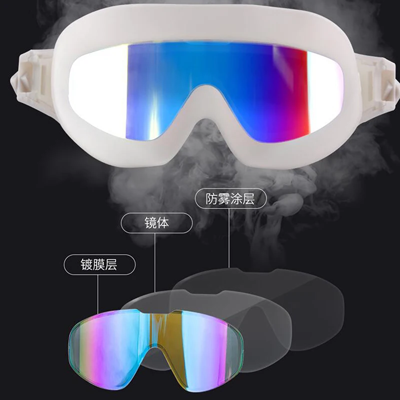MAXJULI Electroplating UV Waterproof Swim Goggles for Men Women Anti fog Swimwear Swim Diving Adjustable Swimming Goggles 2002
