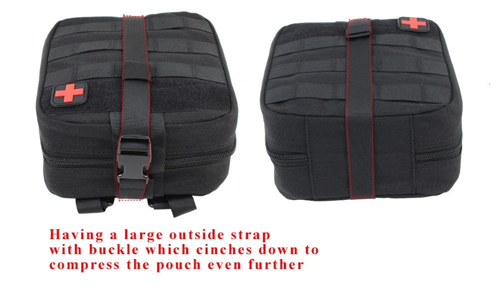 Tactical First Aid Pouch with Molle Patch Bag Medical Kit3