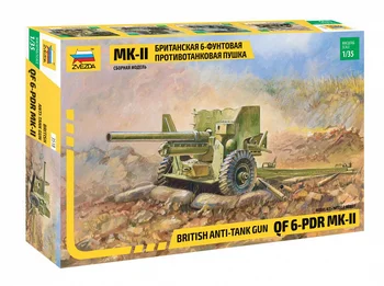 

Сборная модель ЗВЕЗДА / ZVEZDA - Британская 6-фунтовая противотанковая пушка Mk-II (Ограниченный выпуск) 1:35 99 деталей