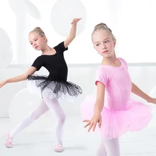 

Girls Ballet Dress Gymnastic Leotards Lace Skirted Leotards Long Sleeve Kids Toddler Gymnastic Swimsuit For Dancing