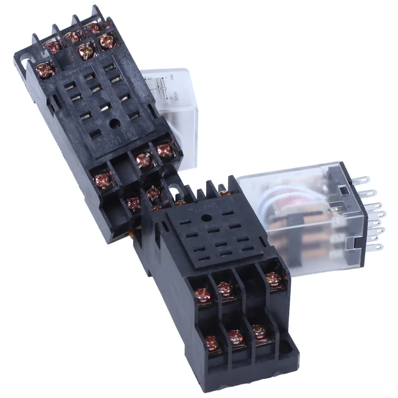 

2xHH 53P AC 220 / 240V LED Red 3PDT DIN Power Relay