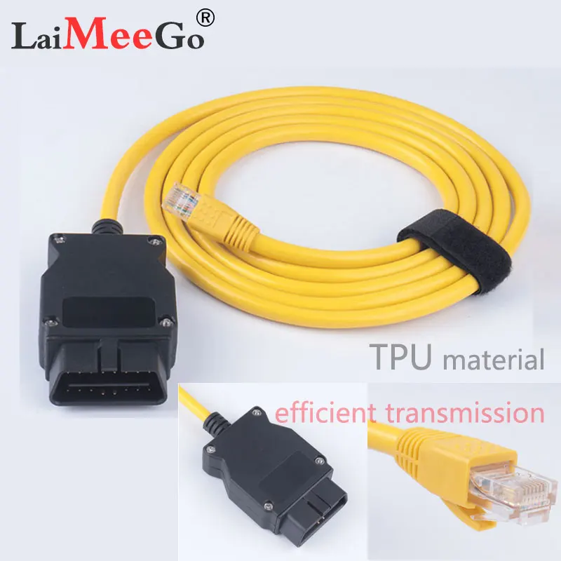 High Performance ESYS V57.2 Data Cable For bmw ENET Ethernet to OBD OBD2 Interface E-SYS ICOM Coding for F-series | Автомобили и