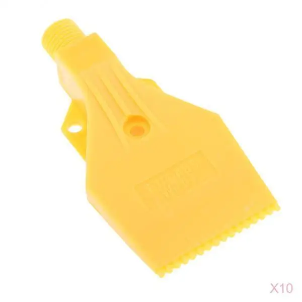 10pcs 1/4'' Thread, Flat Wind Jet Air Blowing Nozzle Spray 3 Holes Windjet Spray Nozzle, Mini Air Nozzle, Compressed Air Nozzle