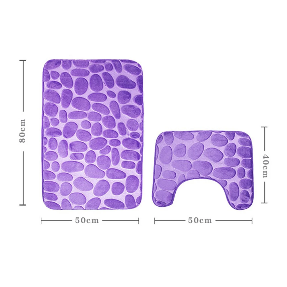 2 шт./компл. коврик для ванной туалета Нескользящие Экстра коврики фланель противоскользящие кухонный коврик для всасывания Grip с резиновым Barhroom инструменты