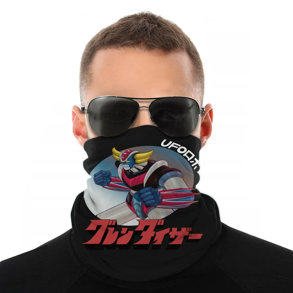 Ufo Robo Grendizer Go Nagai Magia Sciarpa Al Collo Viso Maschera Del Tubo Di Modo Maschera Tubolare Bandana Di Protezione Della Fascia Bike Campeggio