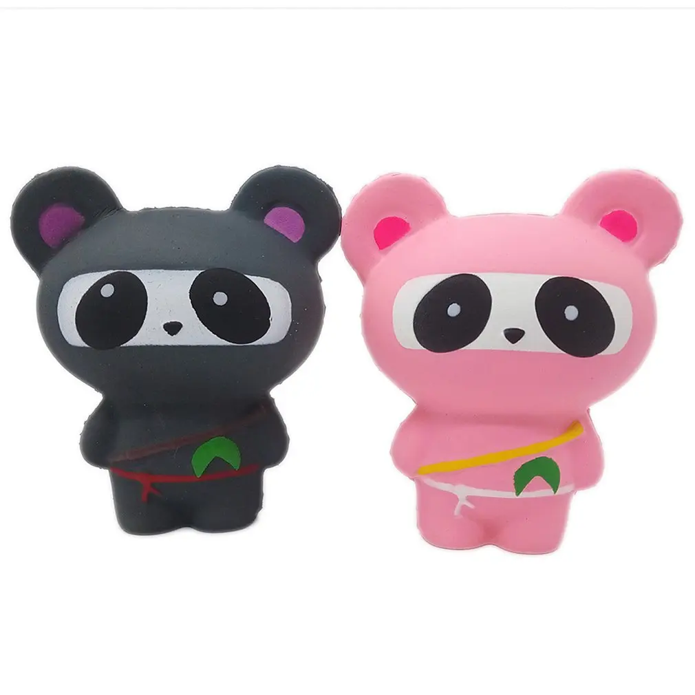 Животное Jumbo 13 см Kawaii Ninja мягкое панда/медведь/лиса хлеб мягкий медленно поднимающийся Забавный малыш игрушка сладкий Шарм мультфильм