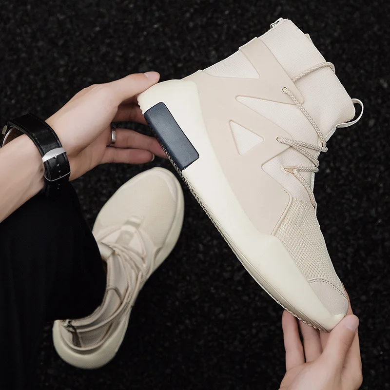

2020 Spring New Style Hight-top Shoes Network Red Europe And America INS Super Fire Basketball Shoes Hong Kong Style Harajuku Sp