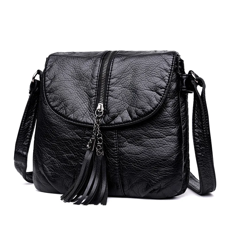 

2018 New Style WOMEN'S Bag Versatile Casual Large-Volume Pu Soft Leather Crossbody Bag Multi-functional Casual Backpack