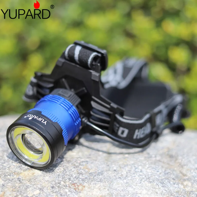 

Portable zooming COB+T6 Led Headlamp waterproof ZOOM Fishing headlights Camping Hiking Flashlight Powered by 18650 battery