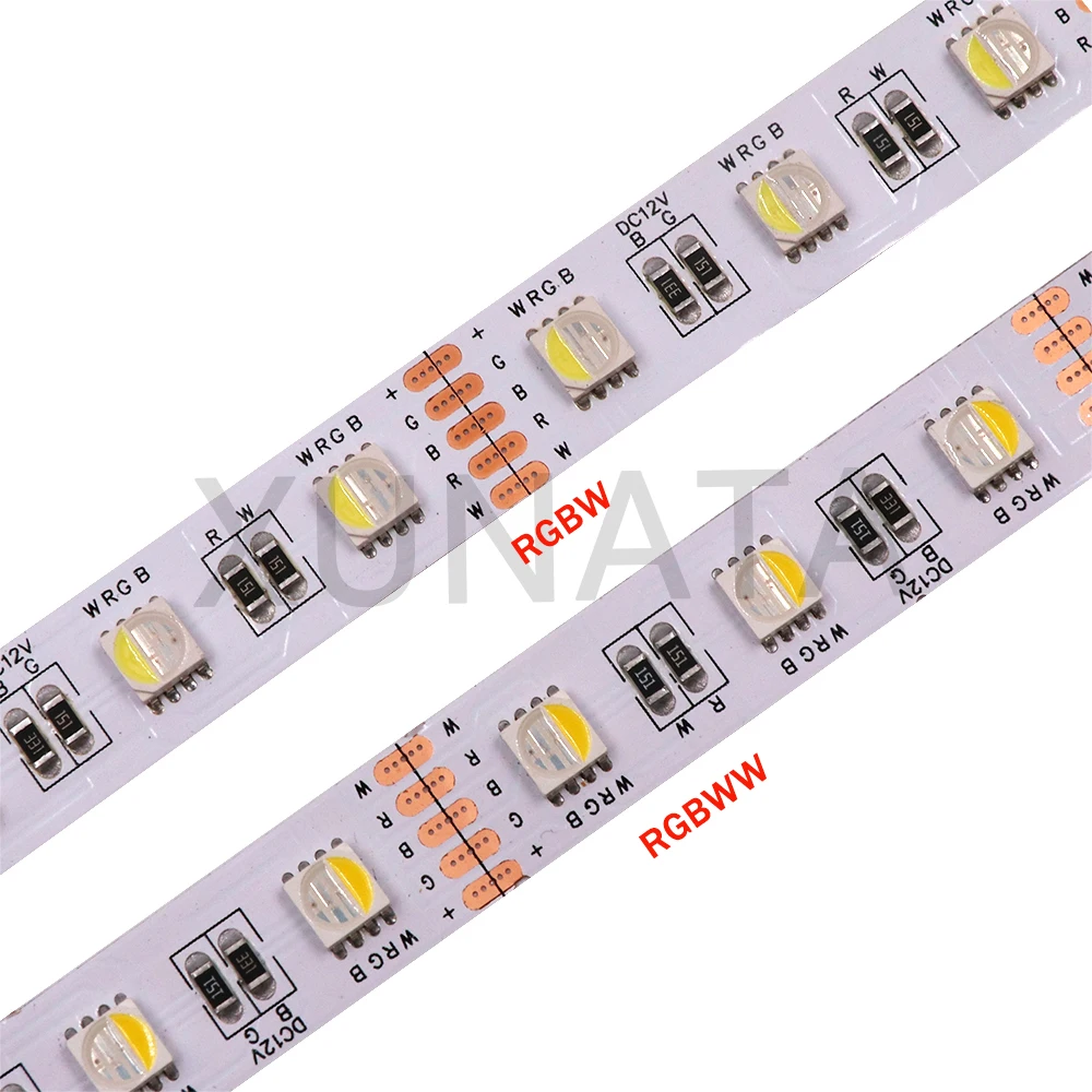 5 м 4 цвета в RGBW RGB WW СВЕТОДИОДНАЯ лента SMD 5050 12V 24V Водонепроницаемый светодиодный