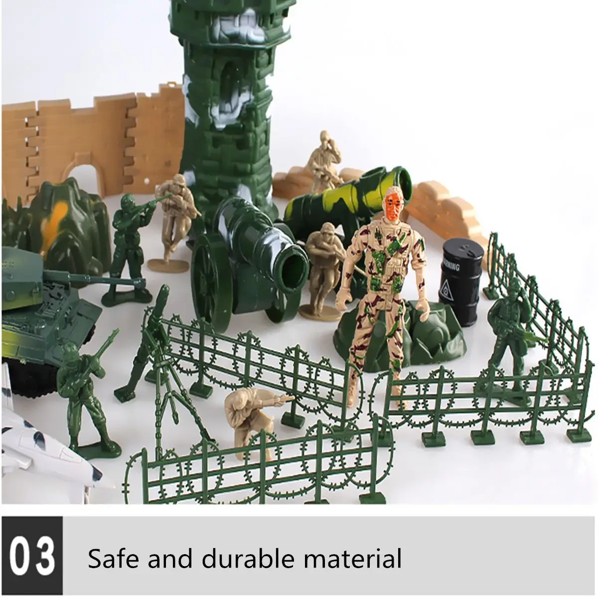  LBLA 100pcs/200pcs/300pcs Army Forces Military Model DIY War Scene Kids Plastic Toys Men Figures Pl
