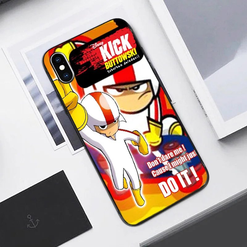 Cartoon Kick Buttowski DIY Printing Phone Case Cover Shell For Iphone 6 7 8 plus 5 5S SE 2020 11 11pro X XR XS Max Back TPU Capa iphone 8 lifeproof case