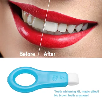 

New 2+10strips Nano Teeth Whitening Kit Tooth Cleaning Whitener Brush Tooth Stains SCI88