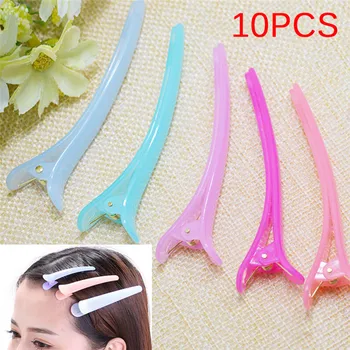 

Hair Clips Barrettes Headwear Plastic Hairdressing Clamp Salon Hair Styling Tool 10Pcs Hair Claw 7.5 cm*1 cm