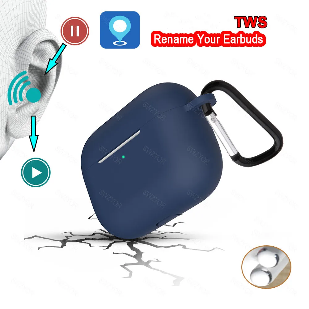 

Airpodding Pro Wireless Charging Earbuds Headset Bluetooth 5.0 Earphone Smart Sensor Earbuds Earphones 1：1 for Apple iPhone Pro