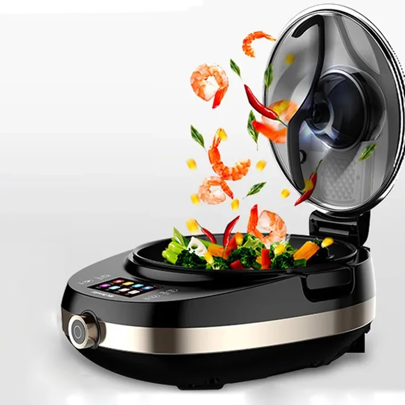

Electric wok kitchen cook robot Cooking machine multifunction non-stick pans Joyoung cooker automatic Fume-free stir-frying pot