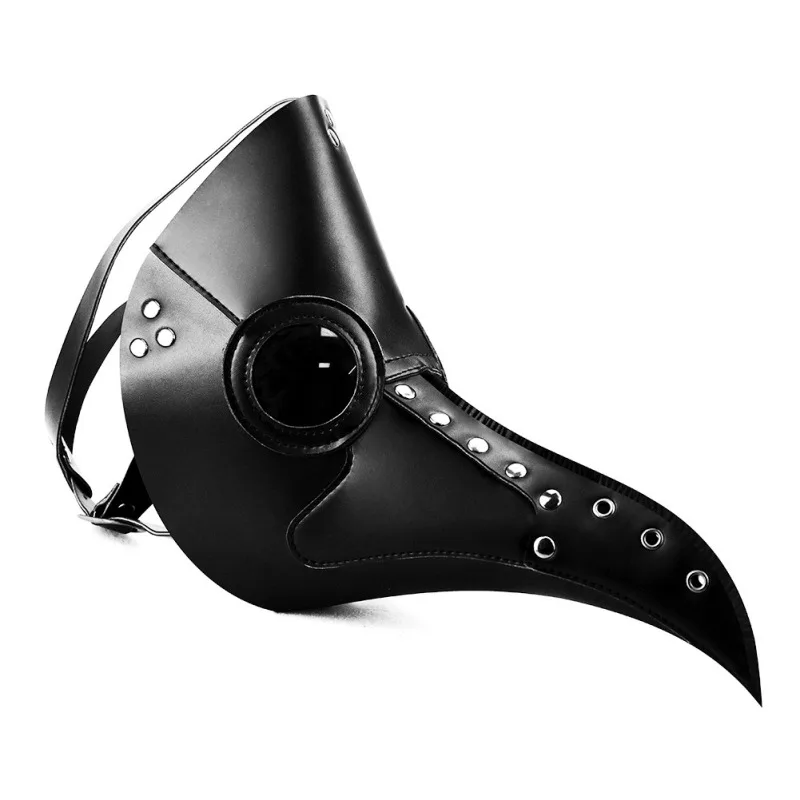 Чумной доктор полиуретановая маска белый/черный латекс птичий клюв маски длинный нос вечерние события бальный костюм реквизит