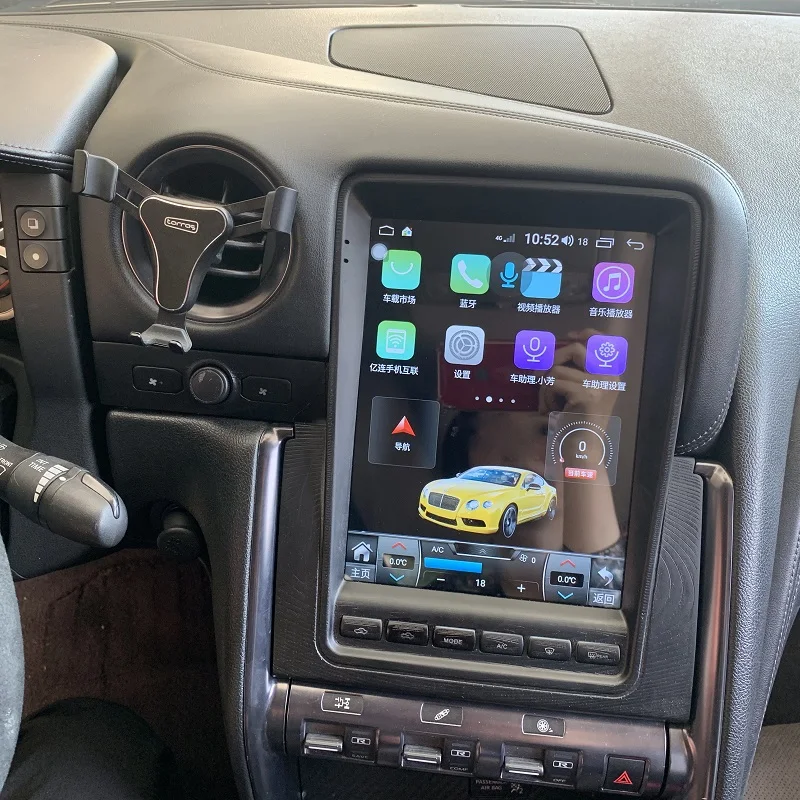 GTR Android 9,0 Octa Core 4+ 64G 9,7 дюймов Telsa Gps навигация Мультимедиа стерео радио для Nissan Gt-r