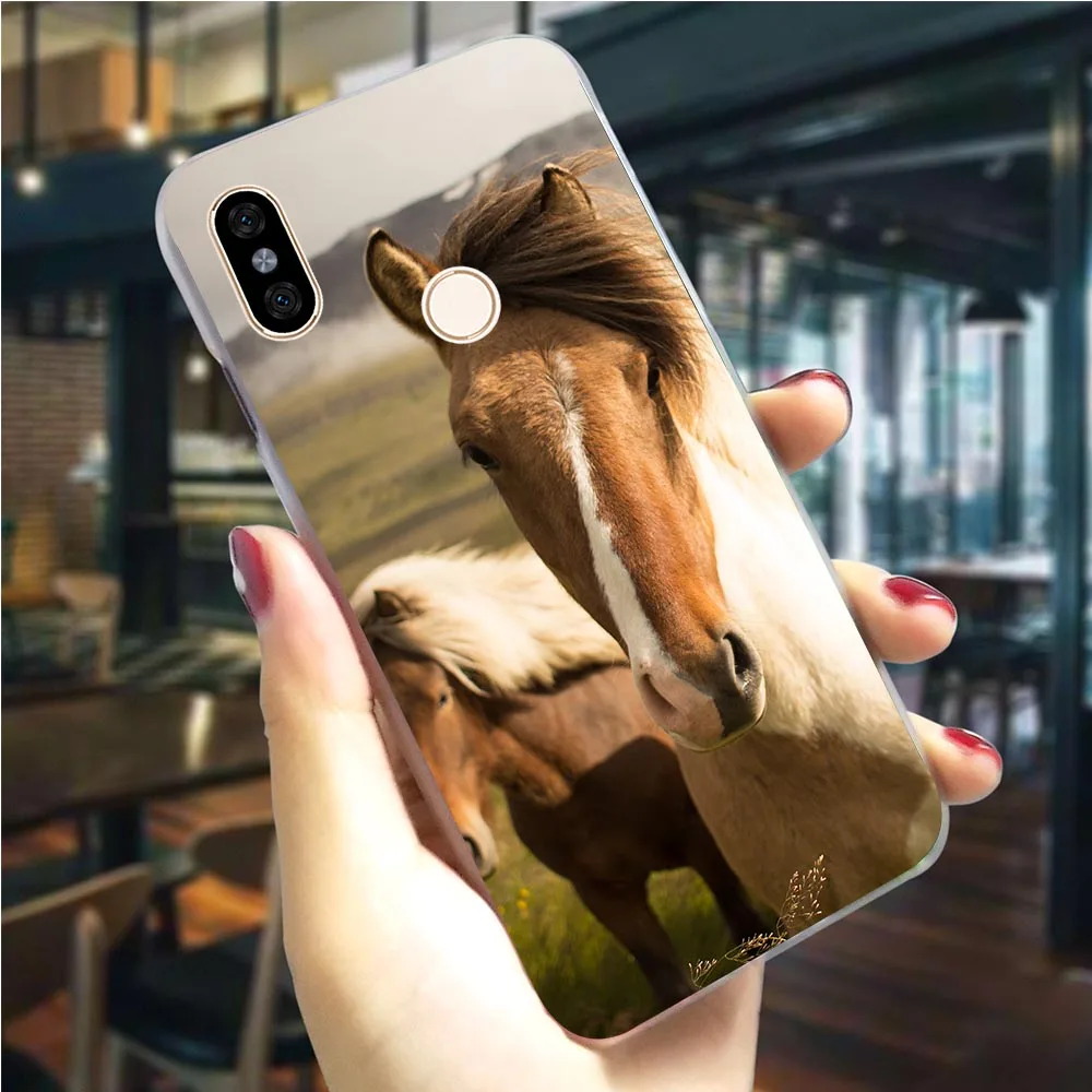 Horse Animal Phone Case for Xiaomi Mi A3 Pro Cover A1 5X A2 6X 6 8 Lite 9 8se 9se Mix 2S 9T CC9E CC9 Pocophone F1 Cases Skin | Мобильные