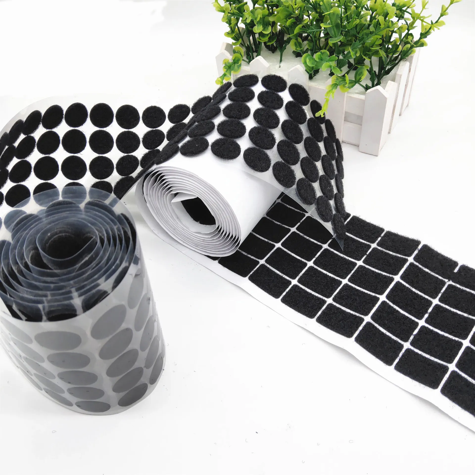100Pairs 10/15/20/25/30mm Self Adhesive Fastener Disc Adhesive Strong Glue Magic Tape Dots Sticker for DIY Sewing Accessories