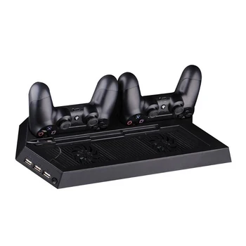 

Dual Charger Cooler Fans Cooling Station Vertical Stand With 2 Controller Charging Dock Station For PlayStation 4 For PS4