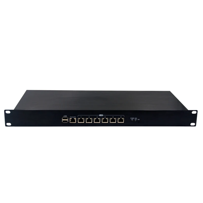 J1900 Мини ПК 4G DDR3 6 Lan серверное устройство-брандмауэр Appliance 1U Rackmount сервер pfsense брандмауэр интернет Pfsense черный