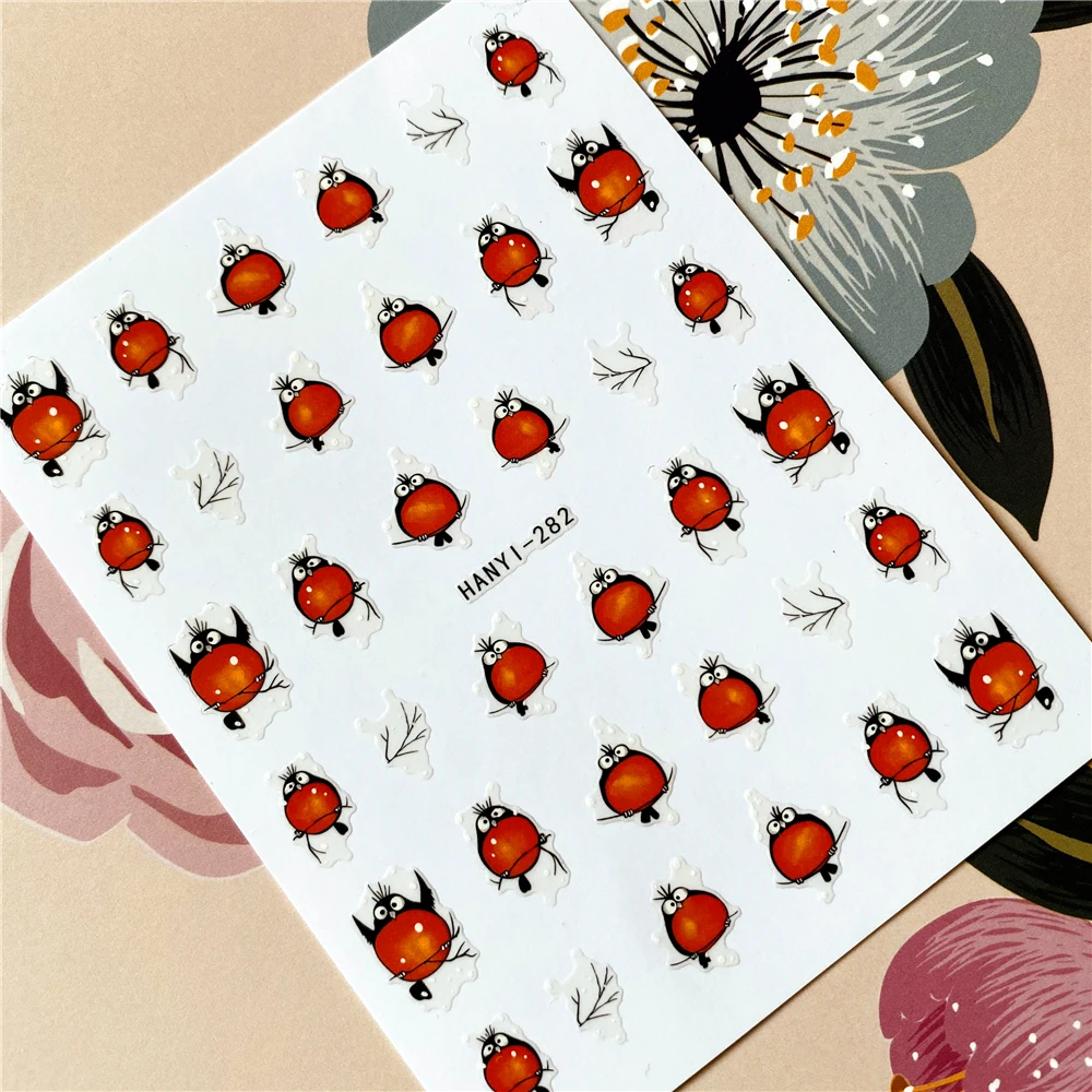 

HANYI-050-282 Toucan parrot Flamingo Bird 3D Back glue Nail decal Nail sticker Nail decoration Nail art Nail tool Nail ornament