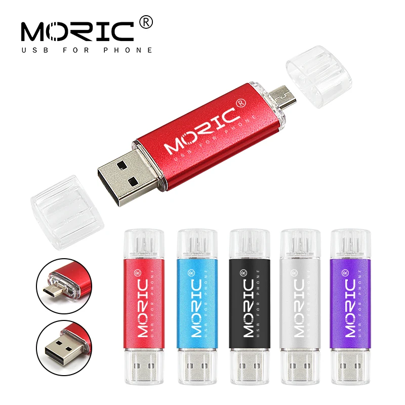 Флеш накопитель Usb 2020 2 в 1 OTG флэш USB 64 ГБ 4 8 16 32 128 256 ГБ|USB флэш-накопители| |