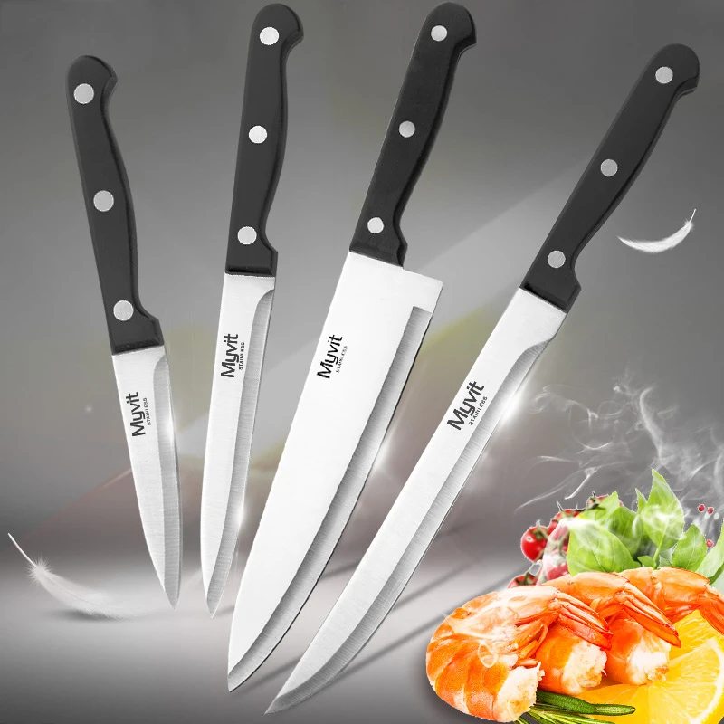 

Kitchen Knife 3.5 5 8 8 inch knives Chef Set 3CR13 420C High Carbon Stainless Steel Vegetable Utility Slicing Carving Fruit Tool