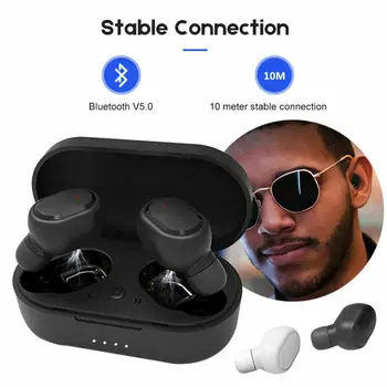 

M1 TWS Bluetooth Earphones True Wireless Earphone Headset Twins Earbuds 5D Stereo Headphones Hands Free Calling IPX5 Waterproof