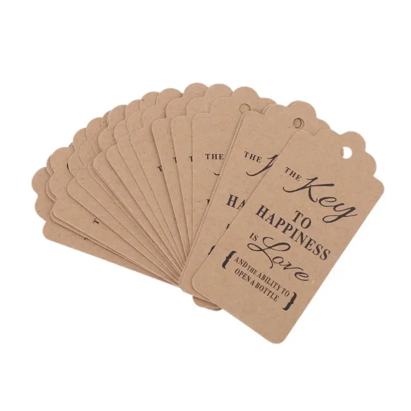 50Sets Vintage Key Shape Bottle Opener with Tags Card Wedding Party Favors Gift