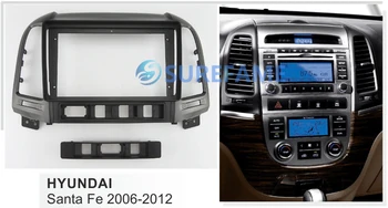 

9 inch Car Fascia Radio Panel for HYUNDAI SantaFe 2006-2012 (Left Wheel) Dash Kit Facia Console Bezel Adapter 9inch Plate Trim