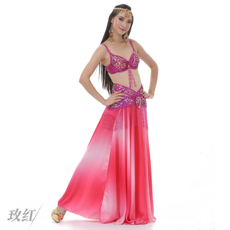 Red 2pcs/set Belly Dance Costumes Oriental Dance Suit BellyDance Costumes Carnival Dance Costumes#826 - Цвет: Red