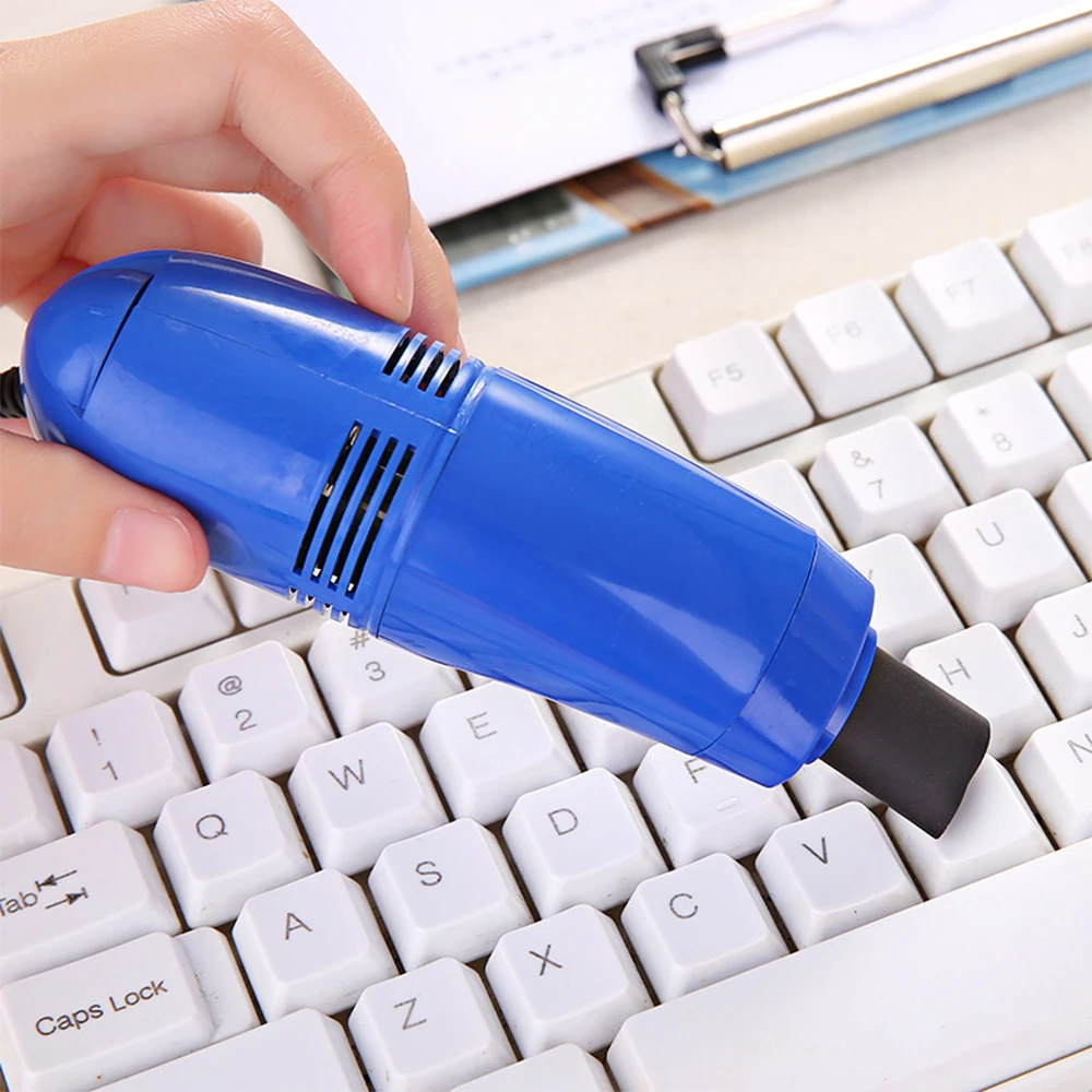 Creative USB Keyboard Vacuum Cleaner Portable Mini Handheld USB Vacuum Cleaner Keyboard Cleaner(Blue