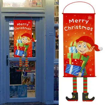 

Christmas Hanging Flag Merry Christmas Decoration For Home Door Decor Cristmas Decor Noel 2019 Xmas New Year 2020