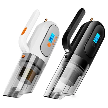 

Handheld Vacuum Cleaner 4 in 1 Digital display Car Vacuum Cleaner 12V wired Powerful Suction Wet/Dry Vacuum for Auto Home
