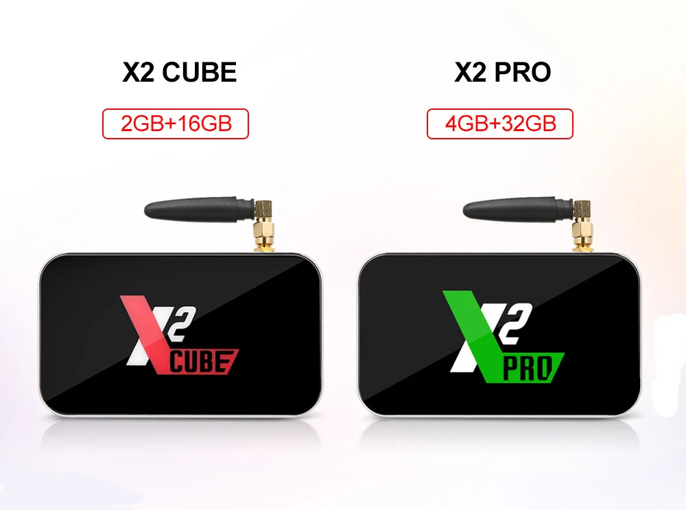 X2 PRO X2 cube Android9.0 Смарт ТВ приставка Amlogic S905X2 2G 16G 4G DDR4 3 2G приставка 2,4G/5G WiFi 1000M 4K HD медиаплеер