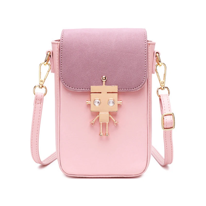 

Multifunctional Mini Shoulder Bag For Women Card Cell Phone Pocket Pu Leather Ladies Crossbody Purse Female Messenger Bags JS029