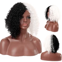 Aliexpress - Black White Wigs for Cosplay Wigs Women Short Afro Curly Bob Wig Cute Hair Wigs for Party Halloween