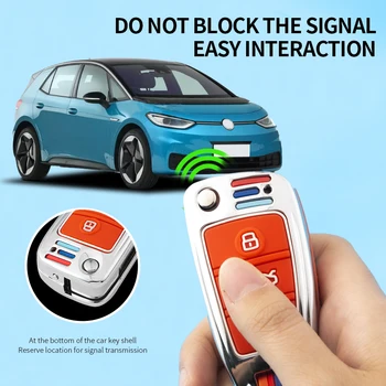 Custodia/cover per Chiave/telecomando Per Audi A3 A4 A5 C5 C6 8L 8P B6 B7 B8 C6 RS3 Q3 Q7 TT 8L 8V S3 portachiavi accessori auto 7 Custodia/cover per Chiave/telecomando Per Audi A3 A4 A5 C5 C6 8L 8P B6 B7 B8 C6 RS3 Q3 Q7 TT 8L 8V S3 portachiavi accessori auto - In Lega di zinco di Chiave Dell automobile di Caso Della Protezione Della Copertura Per