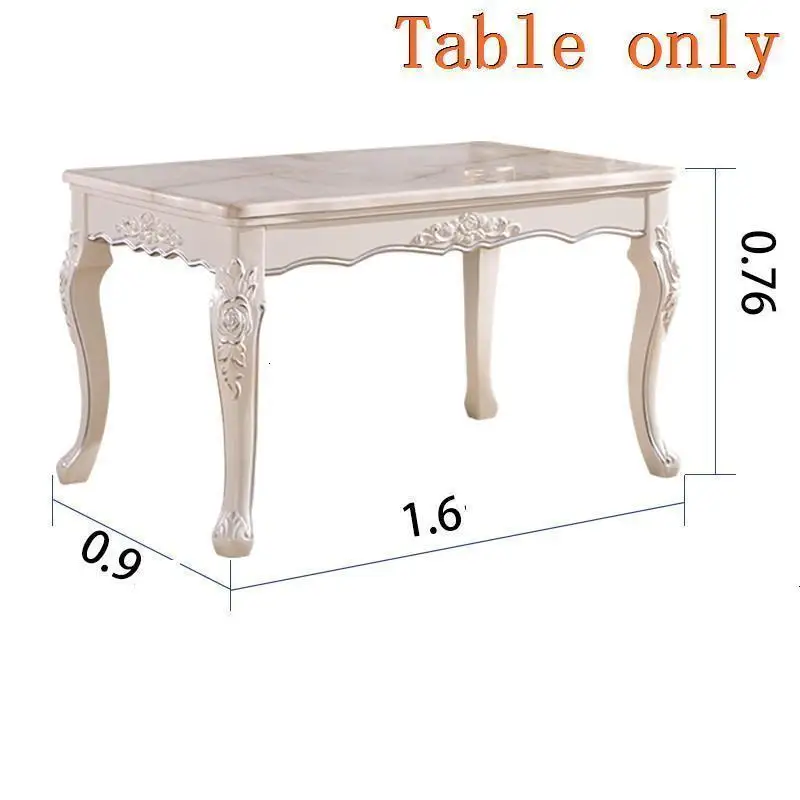 Version M Pranzo Eet Tafel набор Sala Jantar Dinning Meja Makan Marmol Juego De деревянный европейский стол для столовой - Цвет: Version M