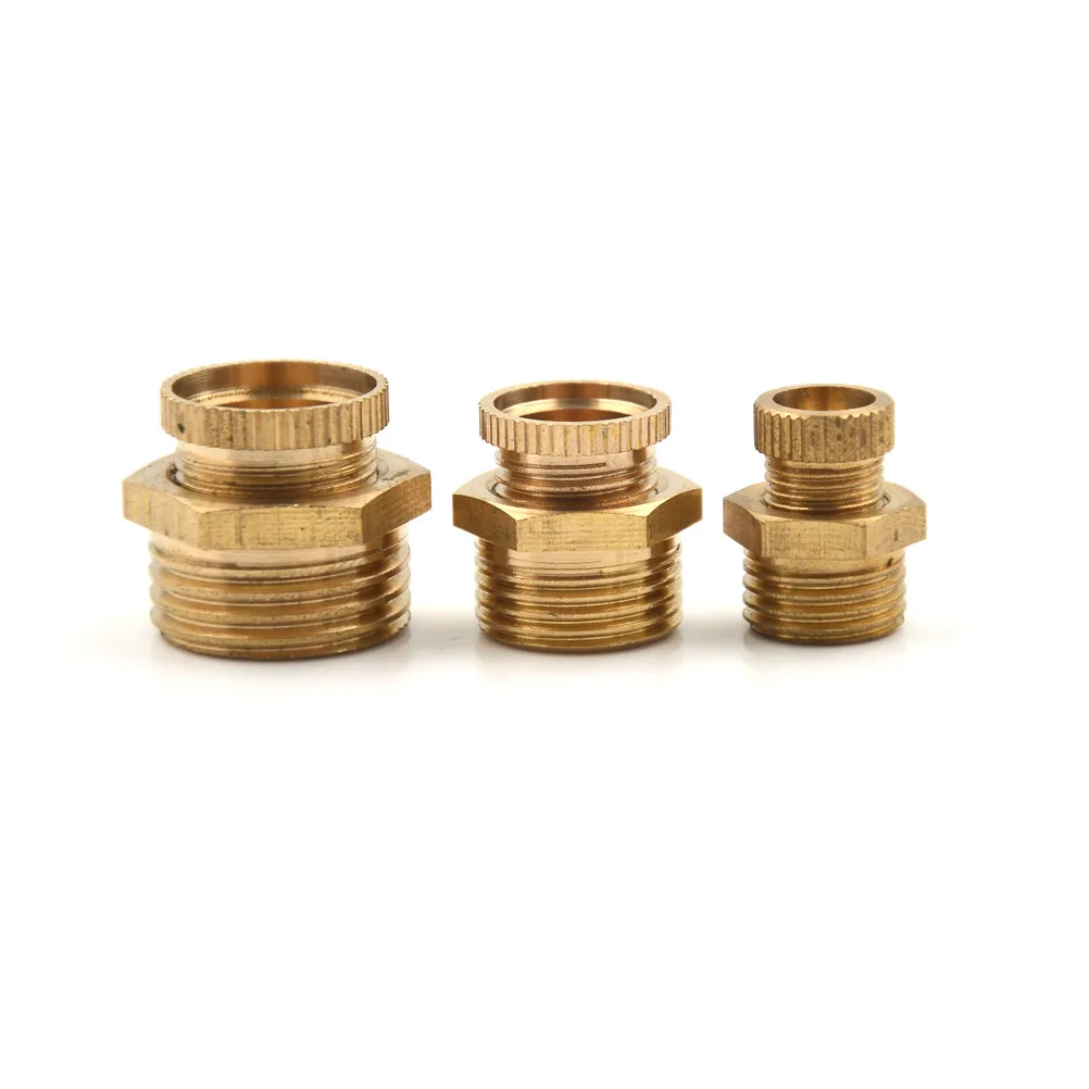 

1 Pcs 1/2 Inch 3/8 Inch 1/4 Inch Air Compressor Thread Water Drain Valve Brass Tone