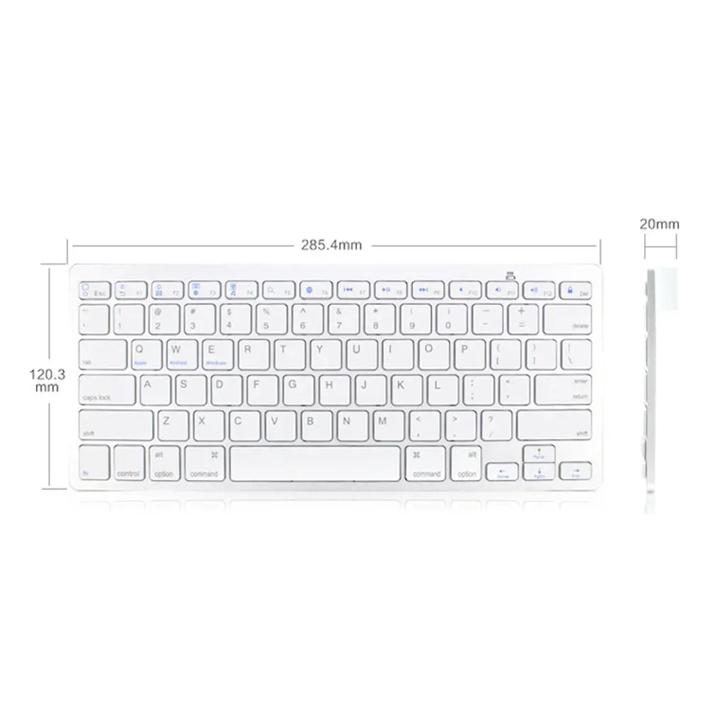 Bluetooth Беспроводной клавиатура для Apple iPad 2/3/4 для Mac компьютер PC для Macbook клавир