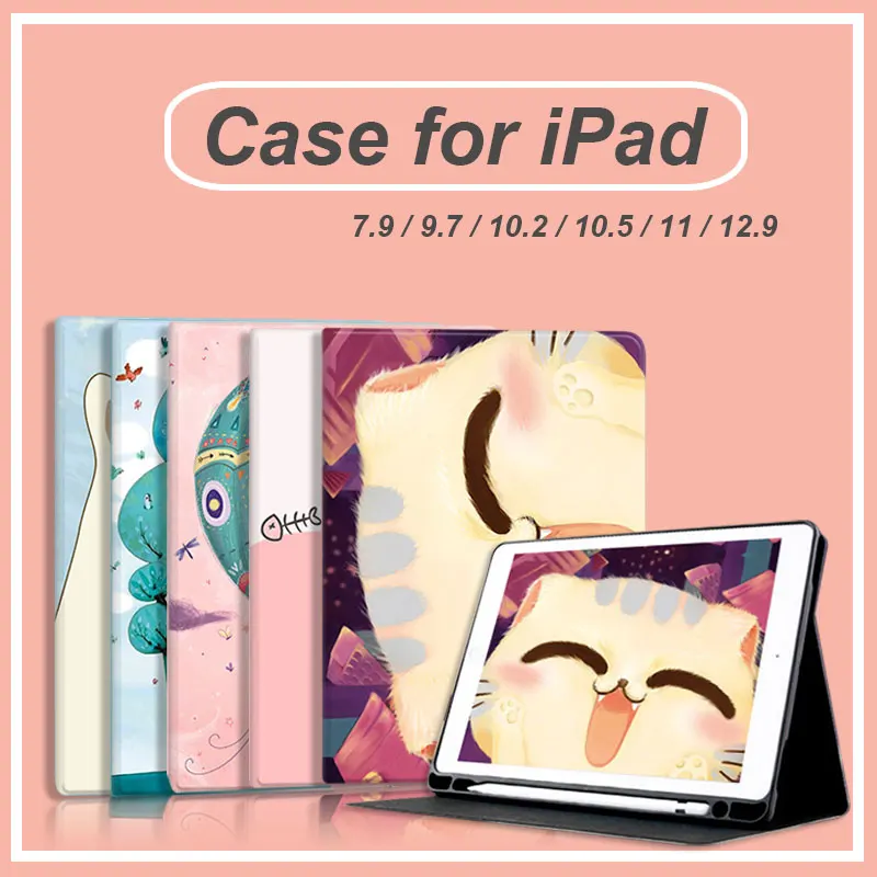 Чехол для iPad Pro 11 2021 12 9 Air 5 4 3 2 9th 8th 87-го поколения чехол 10 2020 с держателем