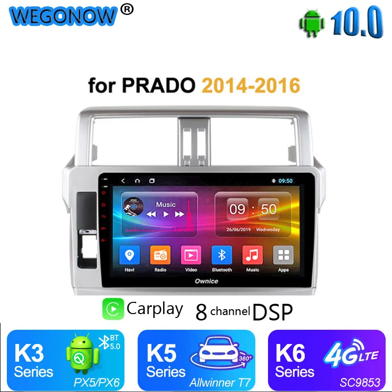 Ownice 8 core Android 10 автомобиль радио GPS carplay 4G Оперативная память 64G Встроенная DVD 360 Pano DSP