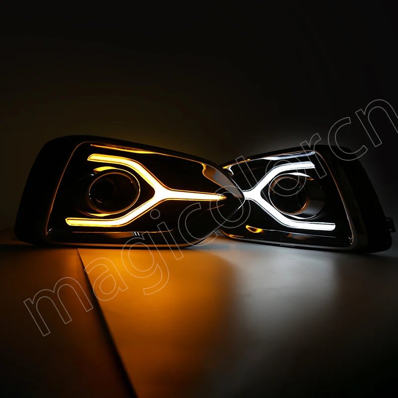 Magic ColorM автомобиль DRL для hyundai Accent дневные ходовые огни авто указатель поворота светильник