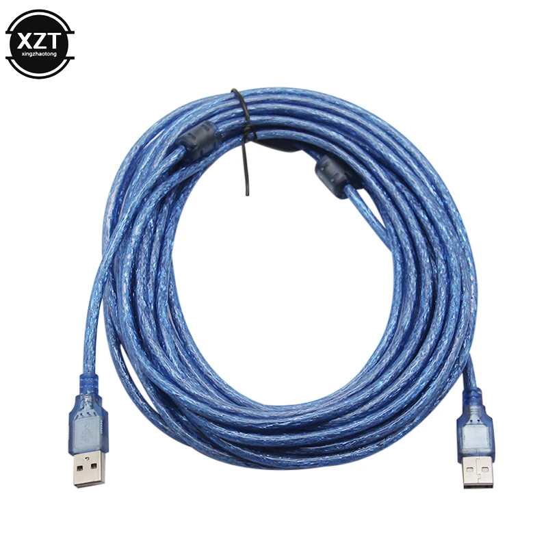 

USB-кабель 10 м/5 м, USB 2,0, кабель для быстрой передачи данных, USB 2.0 Type A «папа»-USB «папа», адаптер для экранированного жесткого диска